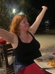 Tracy Enjoying The Beach Night