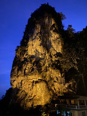 Cliff Face at Night - Long Exposure